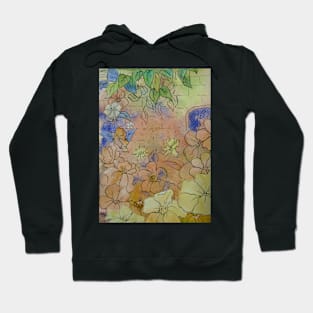 Floral Watercolour Collage 7 Hoodie
